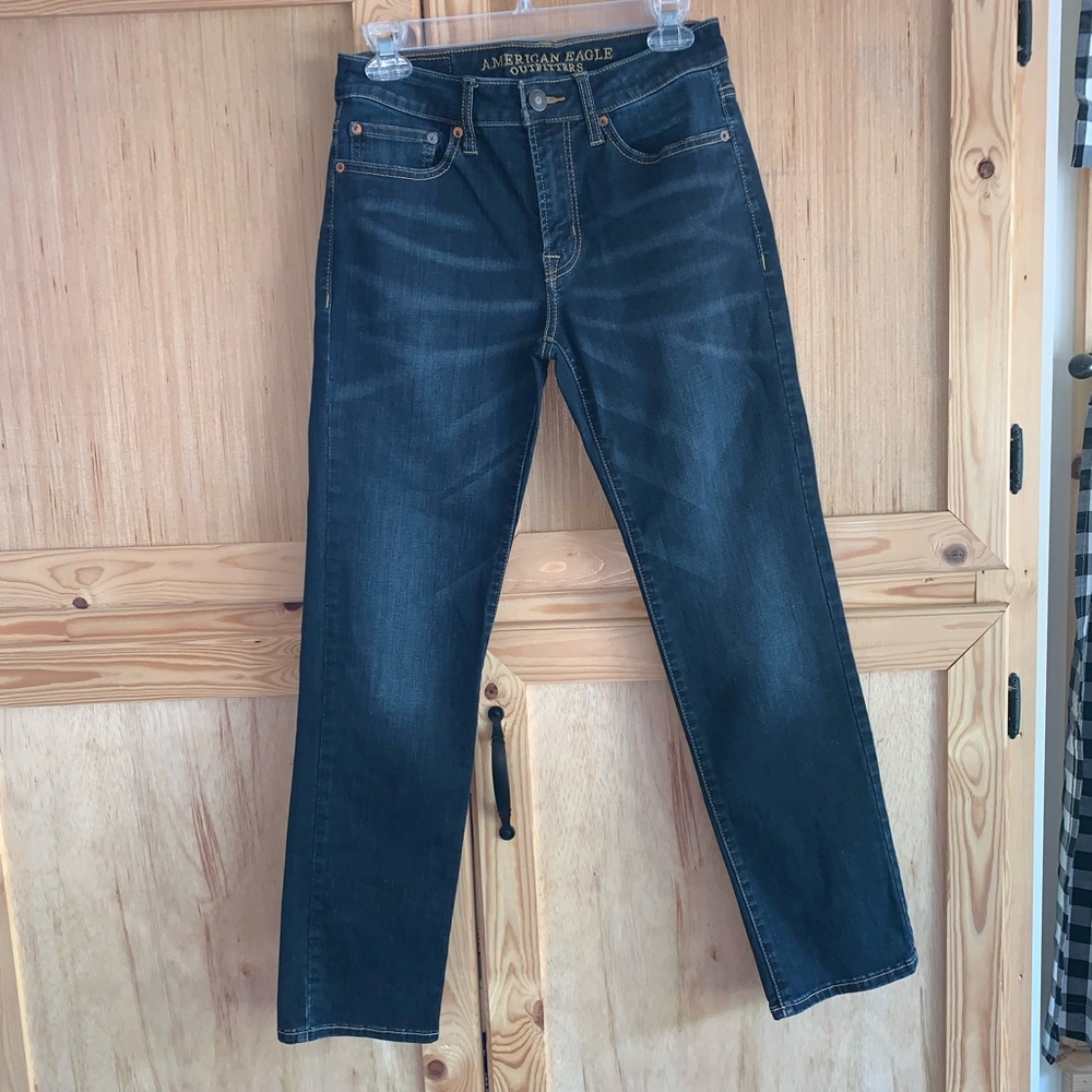 American Eagle Outfitters “Extreme Flex” slim straight denim jeans size 28 x 30